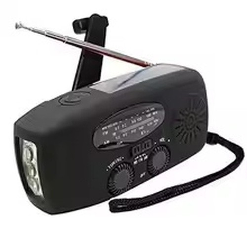 Black solar hand crank - hand,